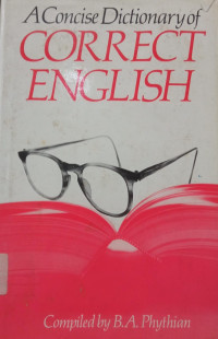 Image of A Concise Dictionary of Correct English