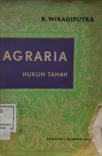 Image of Agraria Hukum Tanah