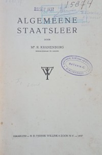Algemeene Staatsleer
