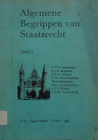 Image of Algemene Begrippen van Staatsrecht: Deel I