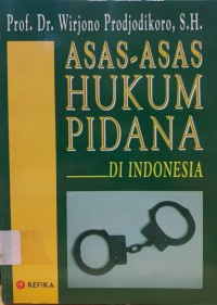 Image of Asas-Asas Hukum Pidana Di Indonesia