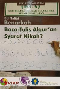 Benarkah Baca-Tulis Al-Quran Syarat Nikah?