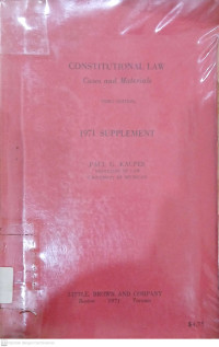 Image of Constitutional Law: Cases and Materials