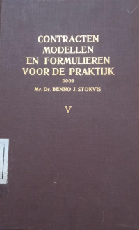 Image of Contracten Modellen en Formulieren voor de Praktijk