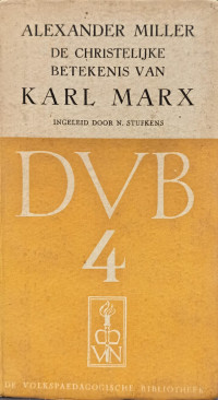 Image of De Christelijke Betekenis van Karl Marx
