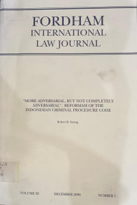 Image of Fordham International Law Journal Volume 32