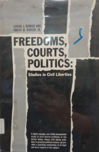Image of Freedoms, Courts, Politics: Studies in Civil Liberties