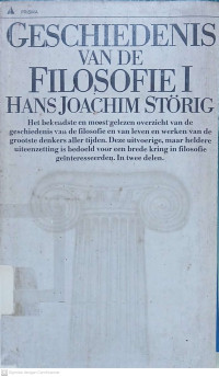 Image of Geschiedenis van de Filosofie I