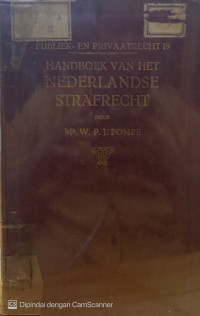 Image of Handboek Van Het Nederlandse Strafrecht
