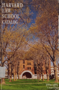 Image of Harvard Law School Catalog 1994-1995