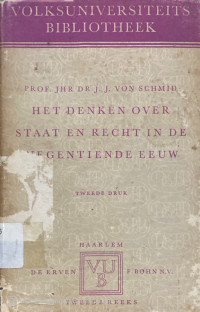 Image of Het Denken Over Staat En Recht In De Negentiende Eeuw