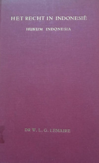 Image of Het Recht Indonesie (Hukum Indonesia)