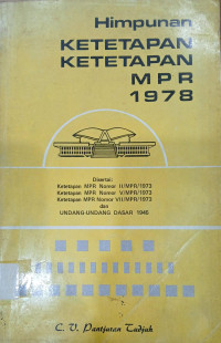 Image of Himpunan Ketetapan-Ketetapan MPR 1978