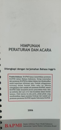 Image of Himpunan Peraturan Dan Acara