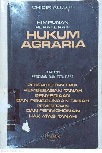 Image of Himpunan Peraturan Hukum Agraria