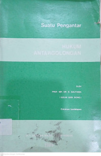 Image of Hukum Antargolongan: Suatu Pengantar