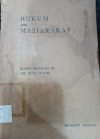 Image of Hukum dan Masjarakat