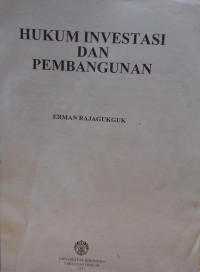 Image of Hukum Investasi dan Pembangunan