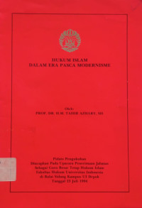 Image of Hukum Islam Dalam Era Pasca Modernisme