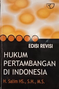 Image of Hukum Pertambangan di Indonesia