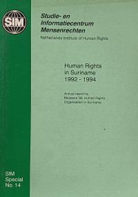 Image of Human Rights in Suriname 1992 - 1994