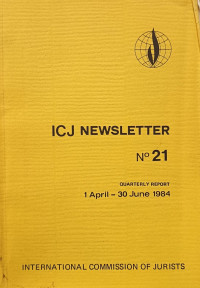 Image of ICJ Newsletter No.21, 1 April-30 June 1984
