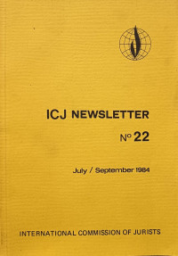 Image of ICJ Newsletter No.22, July/September 1984
