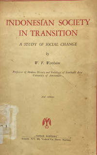 Image of Indonesian Society In Transition: A Study Of Social Change