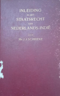 Image of Inleiding in het Staatsrecht van Nederlands-Indië