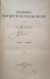 Image of Inleiding tot het Burgerlijk Recht