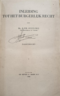 Image of Inleiding tot het Burgerlijk Recht