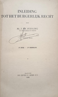 Image of Inleiding tot het Burgerlijk Recht