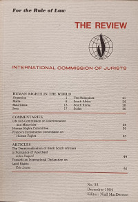 Image of International Commission of Jurists No. 33, December 1984