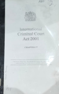 Image of International Criminal Court Act 2001