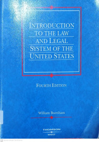 Image of Introduction to the Law and Legal System of the United States
