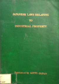 Image of Japanese Laws Relating to Industrial Property