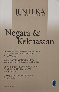 Image of Jentera (Jurnal Hukum): Negara dan Kekuasaan
