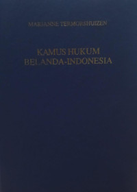 Kamus Hukum Belanda-Indonesia