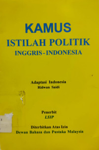 Kamus Istilah Politik: Inggris-Indonesia