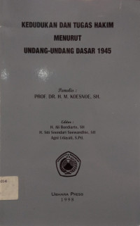 Image of Kedudukan dan Tugas Hakim Menurut Undang-Undang Dasar 1945