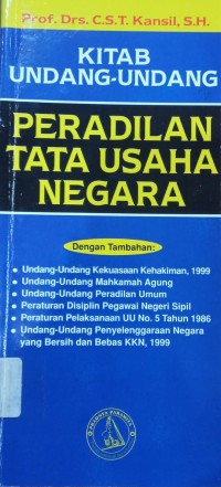 Image of Kitab Undang-Undang Peradilan Tata Usaha Negara