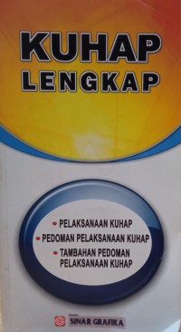 Image of KUHAP Lengkap