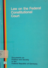 Image of Law on the Federal Constitutional Court