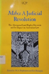 Image of Mabo: A Judicial Revolution