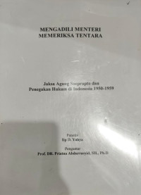 Image of Mengadili Menteri Memeriksa Tentara