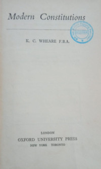 Modern Constitutions