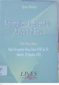 Image of Nasionalisme Tradisional & Masyarakat Baru