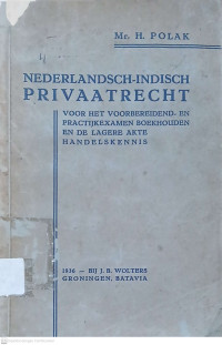 Image of Nederlandsch-Indisch Privaatrecht
