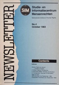 Image of Newsletter No.4 October 1983