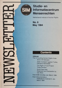 Image of Newsletter No.6 May 1984